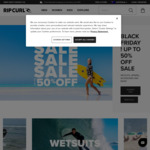 Up to 50% off in-Store & Online + $9.95 Delivery ($0 C&C/ $75 Order) @ Rip Curl