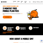 2 Months Free All 4G/5G Mobile SIM Plans @ Tangerine Telecom