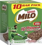 Milo Dipped Snack Bars with White Chocolate 10-Pack 270g $4.00 ($3.60 S&S) + Delivery ($0 Prime/ $59 Spend) @ Amazon AU