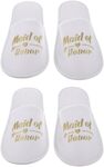 Abaodam Maid of Honor Slippers (White, 2 Pairs) $2.84 + Delivery ($0 with Prime/ $59 Spend) @ Jericho&Jes via Amazon AU