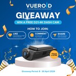 Win a Vueroid D21-4K Dash Cam Worth $799 from Vueroid
