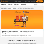 Win Trip for 2 to 2024 Toyota AFL Grand Final Worth up to $4,944 - Bankwest Customers Only [Excludes VIC]