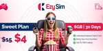 EzySim 6GB 30 Days Pre-Paid Starter Pack $4, Ongoing Recharge $9/Month (Was $15/Month, Subscription Required) @ Entertainment