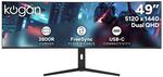 Kogan 49" Curved Ultrawide Dual QHD 5K USB-C Freesync Monitor (5120x 1440) 60 HZ $799 Delivered @ Kogan