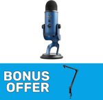 Blue Yeti with Bonus Logitech Boom Arm $199, Blue Snowball $39.95, Blue Ember XLR $59.95 + Delivery ($0 SYD C&C) @ The Gamesmen