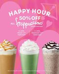 [VIC, NSW, QLD] 2 for 1 Frappucino in-Store 5-6pm 14th Feb & 5-6pm 20th Feb @ Starbucks