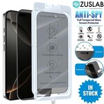ZUSLAB Privacy Tempered Glass Screen Protector + Installation Tool for iPhone 12-16 Series $4.92 Each Delivered @ ZUSLAB eBay