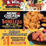 $1 Wingette or Drumette: [VIC, NSW, ACT, QLD] 6, 10 or 18 Pieces, [WA, NT] 4, 8 or 12 Pieces @ Nene Chicken