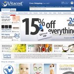 15% OFF Everything @ Vitacost - 24 Hours Only