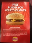 Free Burger on Next Visit with Purchase from Hungry Jacks - Need Code from Receipt