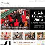 [Click Frenzy] Clarks Shoes 50% off Storewide except for Clark's Originals and School Shoes