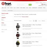 Pierre Cardin watches $40 to $50 @ Target. On line. Delivery $9. Men's and ladies styles. 