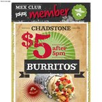 Today Only - $5 Burritos After 5pm @ Salsa Chadstone & Knox