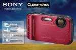 Sony DSC-TF1R Cyber-Shot Waterproof Digital Camera, 16.1MP/4x Optical/CCD/HD $160 + Shipping