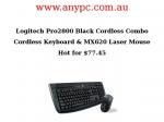 Most Affordable!! Logitech Pro2800 Black Cordless Keyboard & MX620 Laser Mouse $77.45