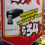Cygnett Soundwave Bluetooth Speakers with iPhone Stand $34 (Save $85) @ HN [Garden City, QLD]