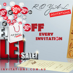 Royal Invitations 30% off Sale - Now from $2.69 Each (Minimum Purchase 100 Invitations)