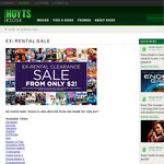Hoyts Kiosk: Ex-rental Clearance Sale! Titles from only $2 each