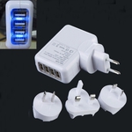 4-in-1 2.1A 4-USB LED Travel Charger Adapter (EU/US/UK/AU Standard) -USD $7.99-Free Shipping @ Tmart