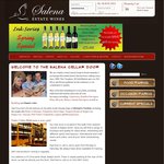 Salena Wine Cellars All Wine Half Price, One Week Only, SA Only