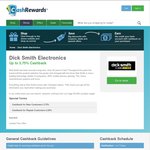 Up to 3.75% Cashback on Dick Smith Purchases from Cash Rewards