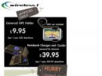 48 Hours Only Universal GPS Holder $9.95 & Notebook Charger and Cooler $39.95 