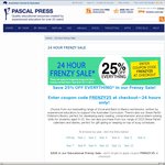 25% off Everything for 24 Hours @ Pascal Press & Free Shipping over $50