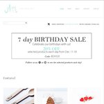 7 Day J&M DIY 20% OFF Birthday Sale
