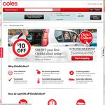 Coles $10 off $100 Spend with Click & Collect (Doubles to $20 with CashRewards)