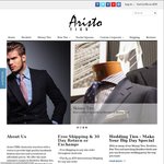 20% off on all Bow Ties, Self Bow Ties, Ties & Pocket Squares - Free Shipping @ AristoTIES