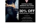 GUESS - 30% off Everything 2 Day Event 26-27 Nov