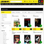 4 DVD's for $20, 2 DVD's for $15, Buy 2 Blu-Rays for $20 @ JB Hi-Fi