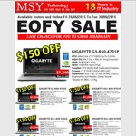 MSY EOFY Last Chance Deals - Gigabyte G3 13" i7 GTX 850m $1249, Patriot SSD from $38, G.Mice $39
