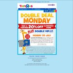Double Deal Monday: Extra 20% off Clearance + Double VIP Points @ Toys R Us
