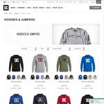 30% off DC Shoes Hoodies, Jumpers & Jackets + Spend over $80 Receive $20 Gift Voucher