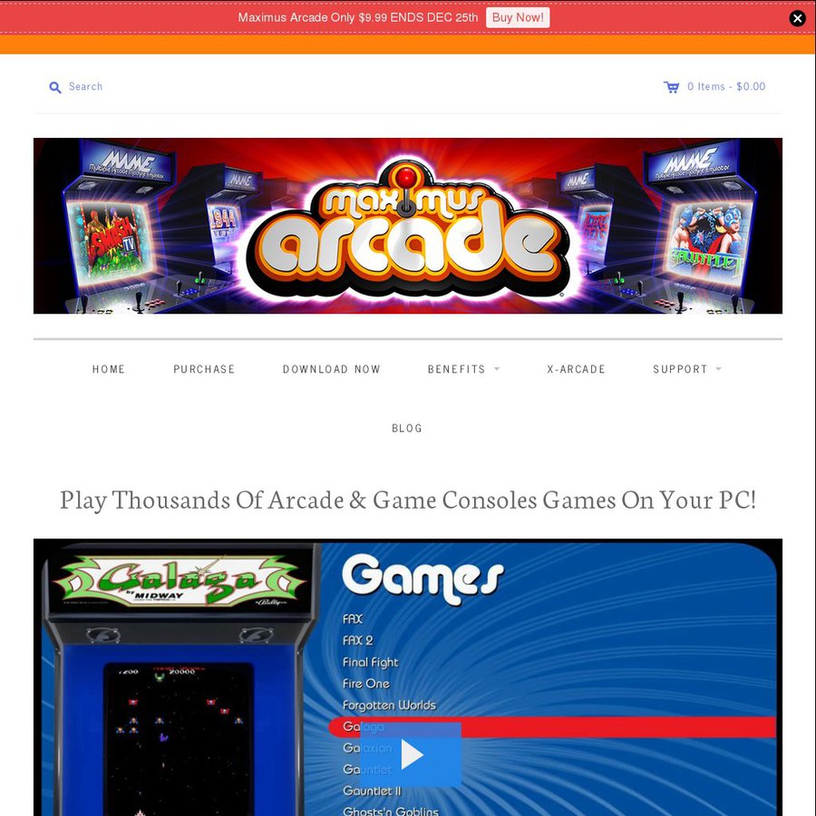 maximus arcade emulator download