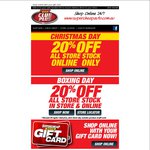 Supercheap Auto 20% off Storewide Online Christmas Day In Store Boxing Day