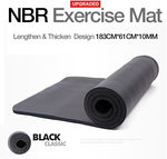 Thicken 10mm NBR Yoga Gym Mat $9.70+Shipping or Free Pickup (Laverton North, VIC) @ Zerintrading