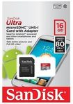 SanDisk 16GB Ultra Micro SD SDHC 80MB/s Class 10 + Adapter $7.89 Delivered @ PC Byte (eBay)