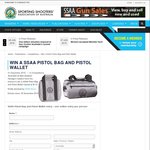 Win a SSAA Pistol Bag and Pistol Wallet Valued at $110 from SSAA