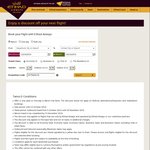30% Discount off at Etihad Airways (Outbound Travel: 5 October 2016 - 30 November 2016)