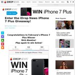Win an iPhone 7 Plus worth $1269 from iDrop News