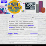 Instant Win Various Prizes + Free Music Download [Purchase Any Ultimate Ears Bluetooth Wireless Speaker from Selected Stores]