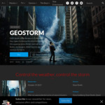 Win 1 of 10 Geostorm Packs worth $204.84 from Roadshow