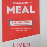 Redeem $15 of Credit for New Members @ Liven App (Melbourne & Sydney Restaurants)