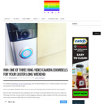 Win 1 of 3 Ring Video Doorbell Systems from The-F
