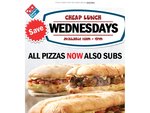 Domino's Cheap Lunch Wednesday