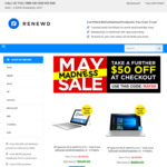 $50 off on All Refurbished Laptops, MacBooks, Surfaces @ Renewd