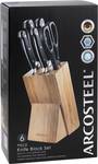 Arcosteel 6pce Knife Block Set $17.50 (Was $50) @ Woolworths