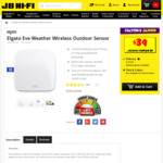 Elgato Eve Weather Wireless Outdoor Sensor $39 + Shipping $4.99 @ JB-HIFI (Total $43.99)